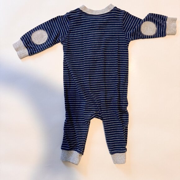 Carter's boys 6 month footless romper in stripes - Picture 4 of 4